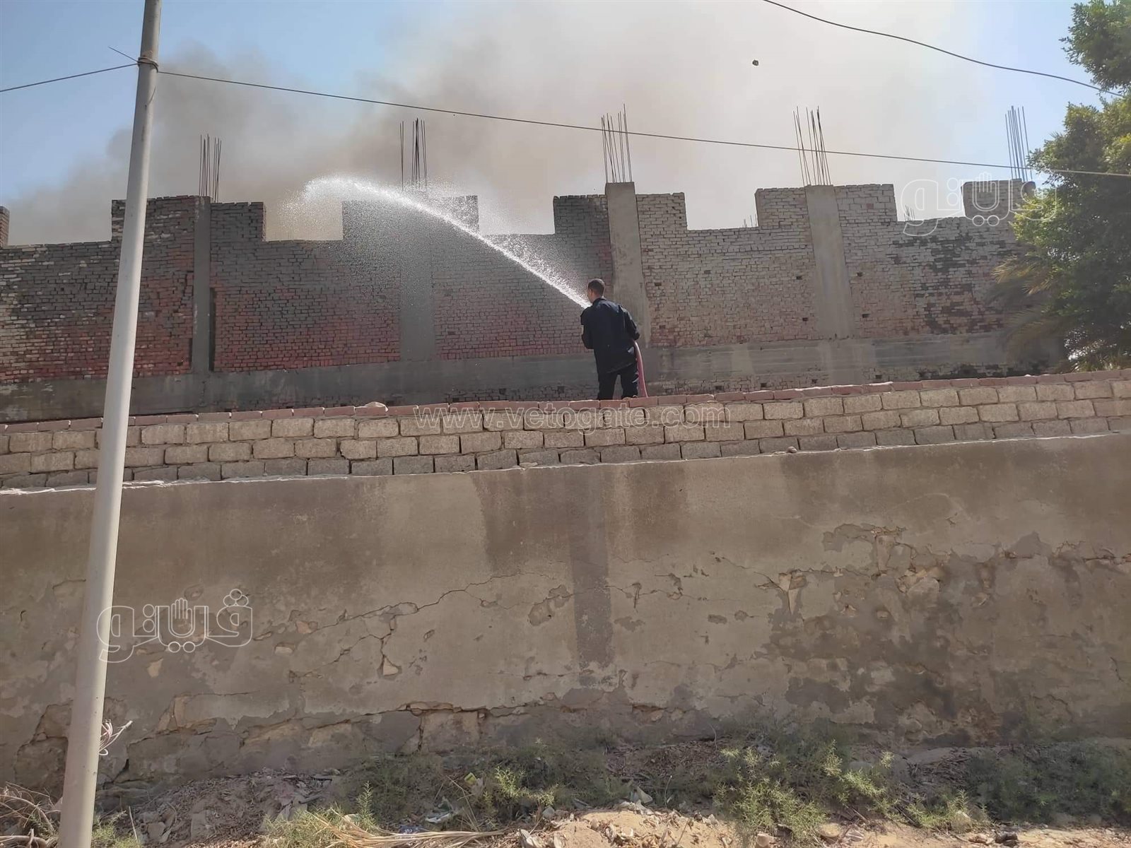 حريق مصنع قطن بحلوان (6)