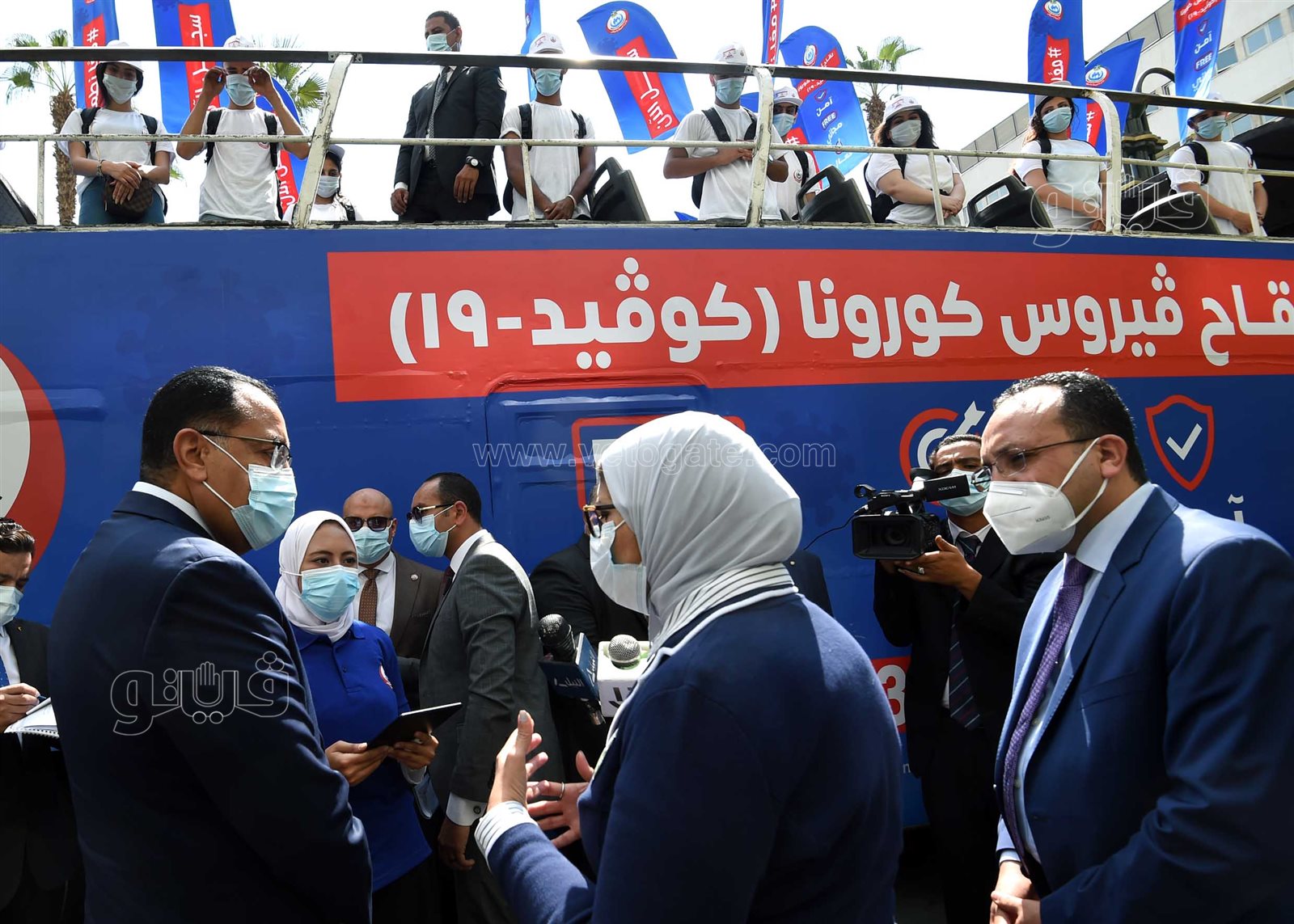 رئيس الوزراء يدشن حملة معًا نطمئن.. سجل الآن لتشجيع المواطنين على تلقي لقاح كورونا (1)
