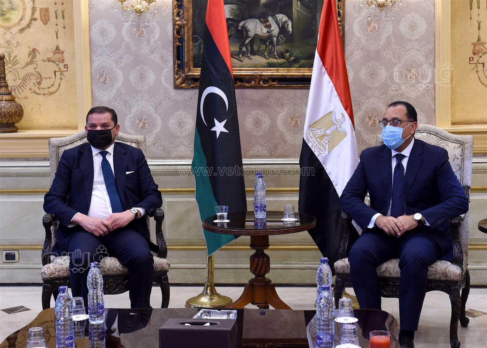 مدبولي يستقبل رئيس حكومة الوحدة الوطنية الليبية بمطار القاهرة  (14)