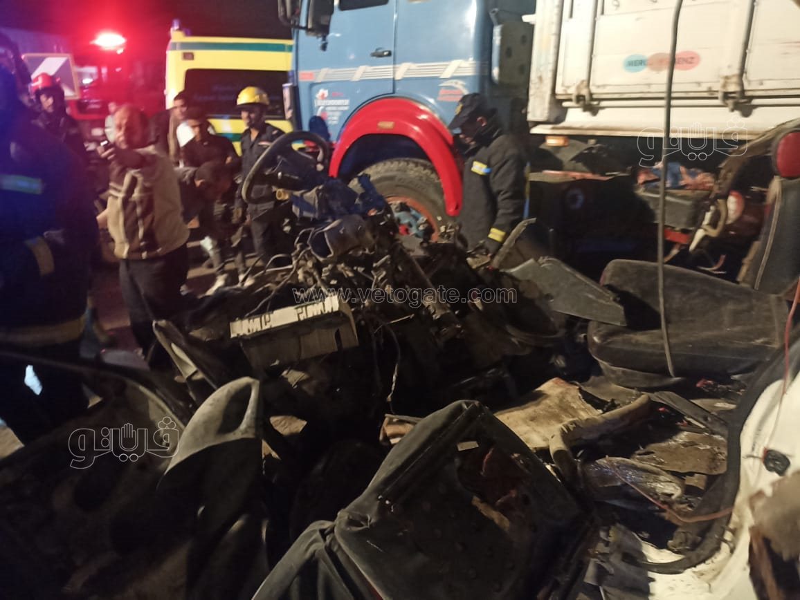 حادث تصادم سيارتين بالإسكندرية (2)