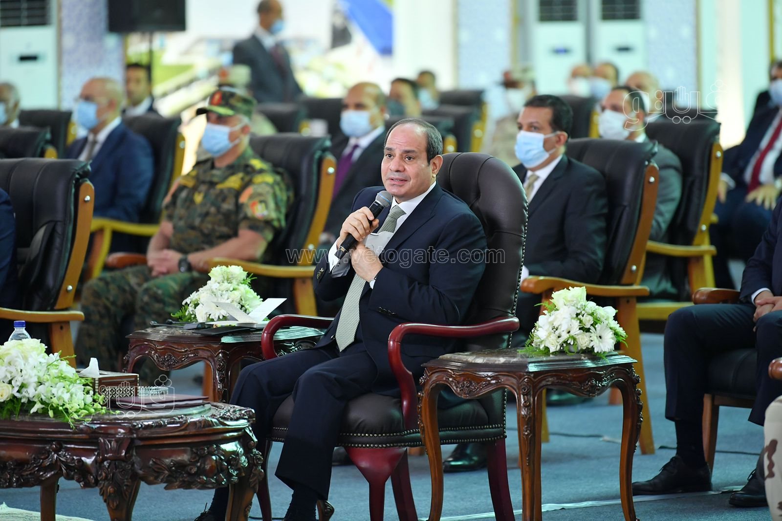 الرئيس عبد الفتاح السيسي يفتتح أكبر محطة معالجة مياه مصرف ببحر البقر (8)
