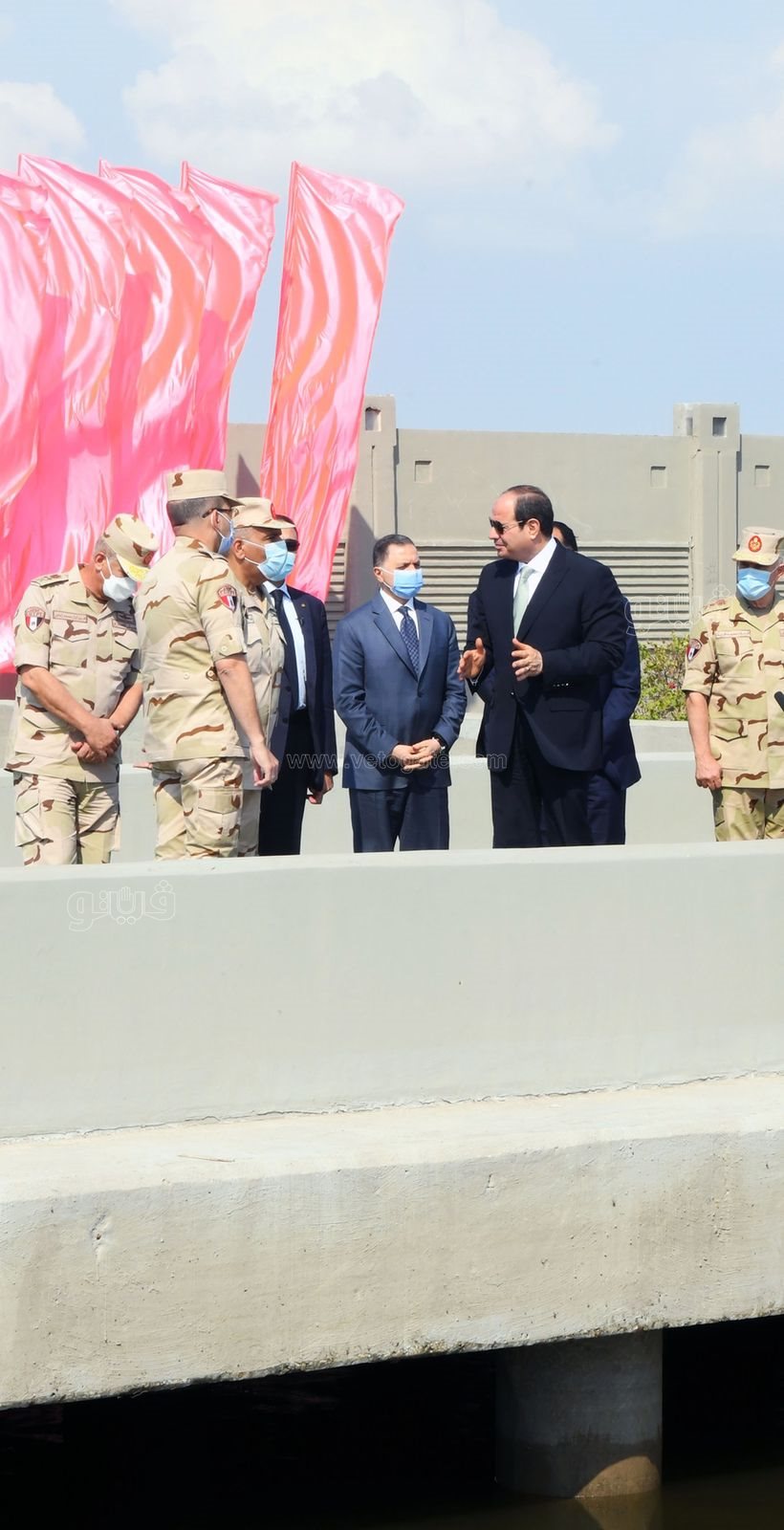 الرئيس عبد الفتاح السيسي يفتتح أكبر محطة معالجة مياه مصرف ببحر البقر (11)
