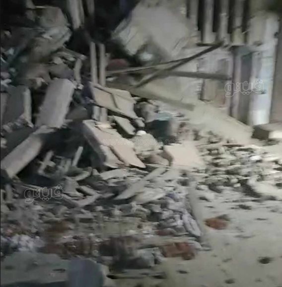 انهيار منزل مكون من 3 طوابق في طنطا (3)
