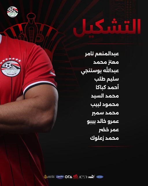 تشكيل منتخب الشباب أمام المغرب، فيتو