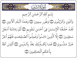 ‫سورة التين كتابة‬‎