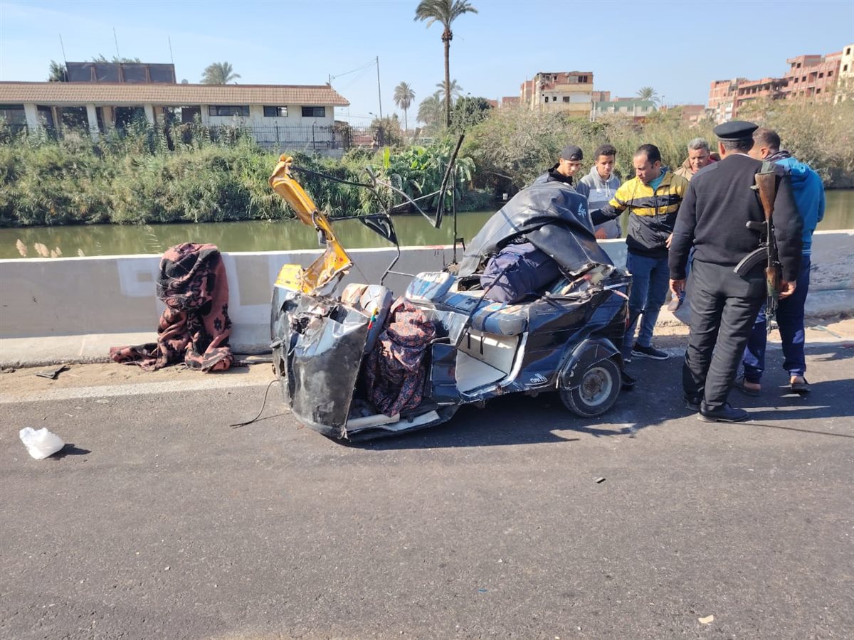  حادث تصادم مروع علي طريق بنها كفرشكر،فيتو