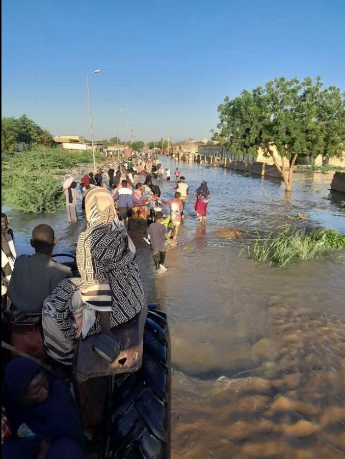 نزوح أهالي السودان من المناطق الغارقة، فيتو