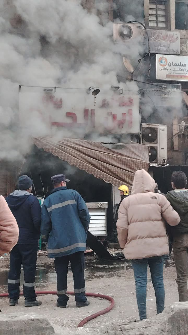 حريق بمطعم بيتزا بالقليوبية،فيتو