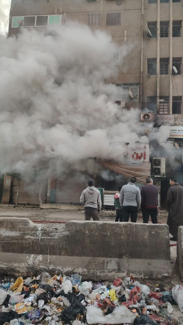 حريق بمطعم بيتزا بالقليوبية،فيتو