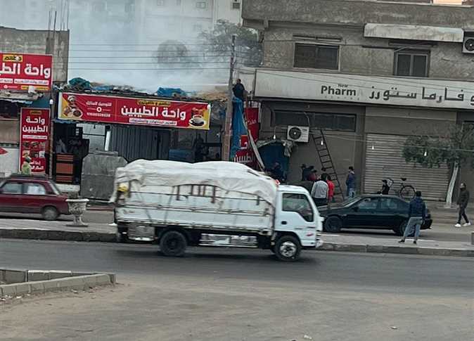 حريق في مطعم لتقديم الوجبات السريعة بكفر الزيات