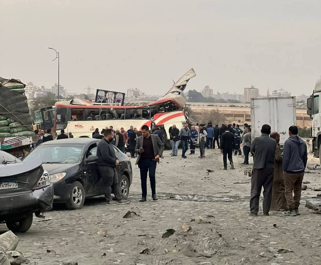 حادث الطريق الأوسطي بحلوان 