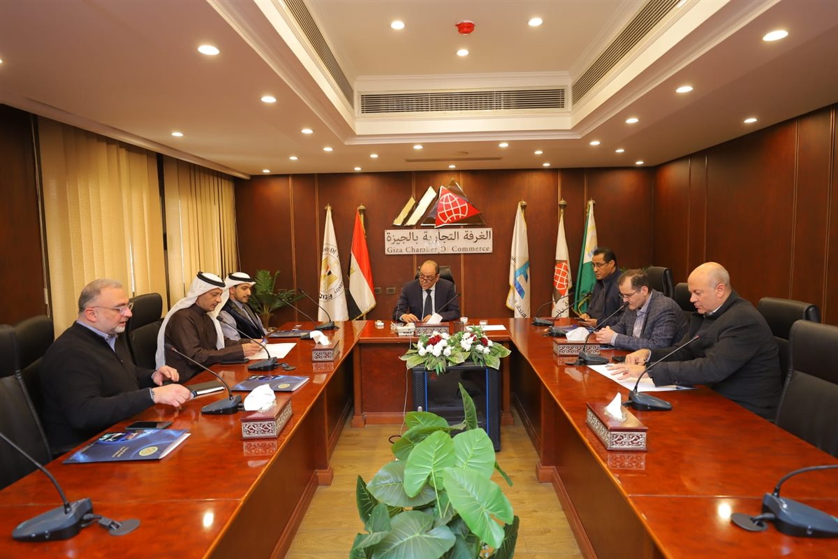 <strong>تجارية الجيزة&nbsp;تستقبل وفدا من غرفة الرياض التجاريه</strong>
