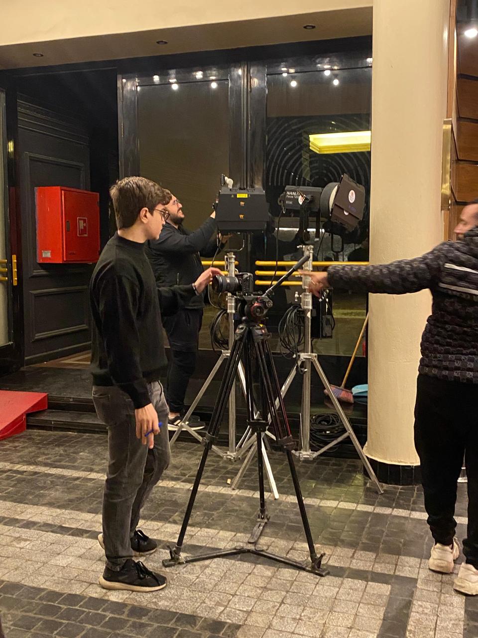 جانب من تصوير الافلام،فيتو