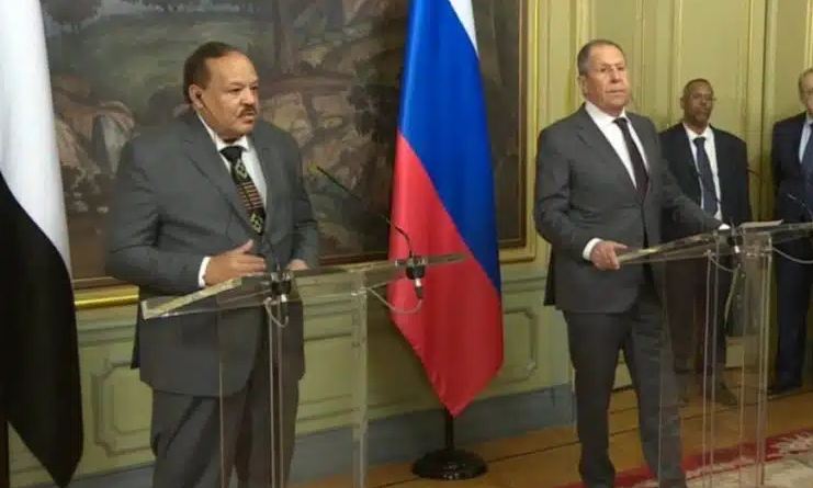 وزير خارجية السودان ونظيره الروسي، فيتو