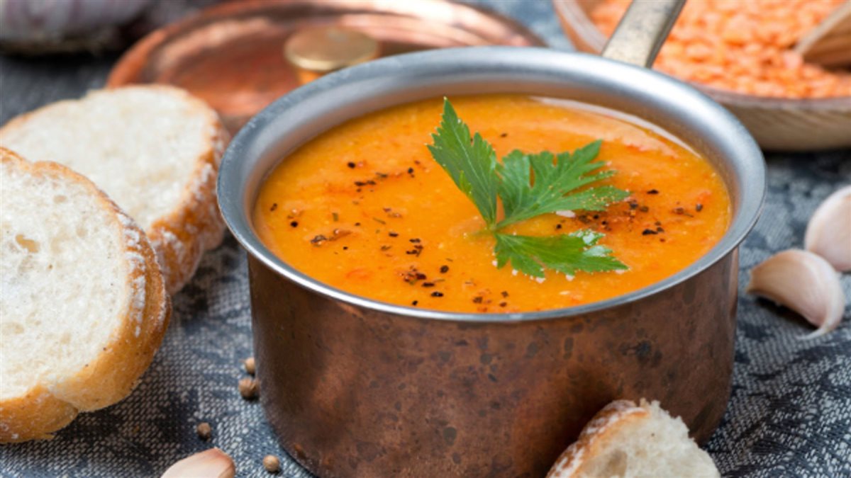 شوربة العدس الشتوية