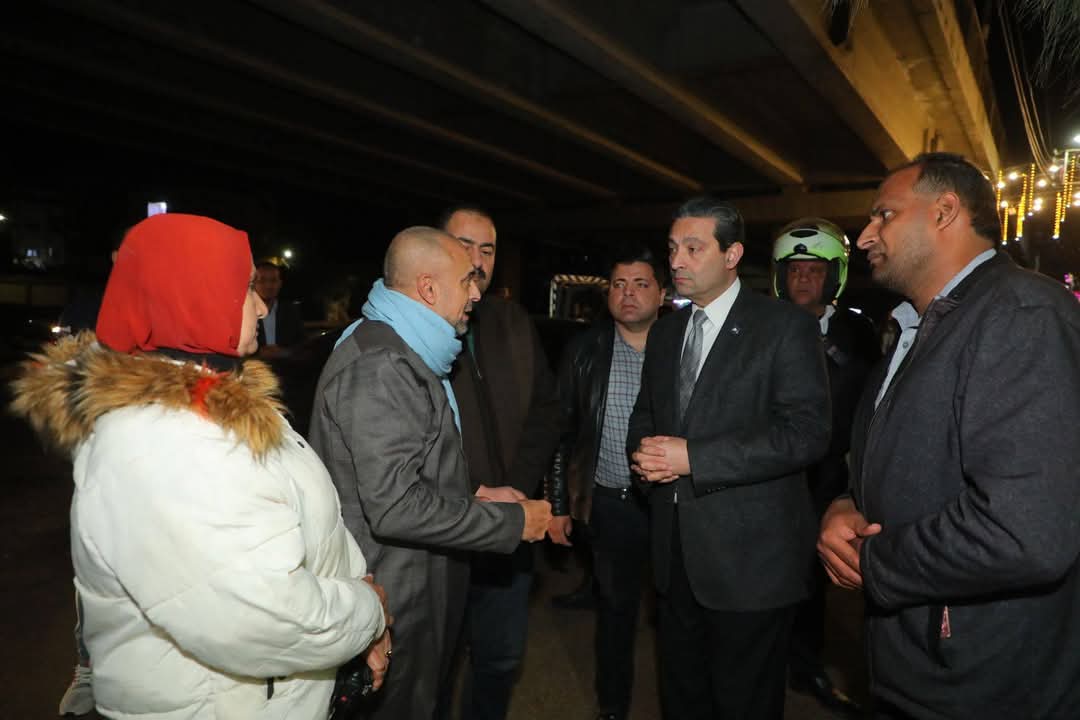 المحافظ دمياط في جولة مسائية بمدينة كفر البطيخ، تفقد خلالها الأوضاع التنظيمية بالمدينة