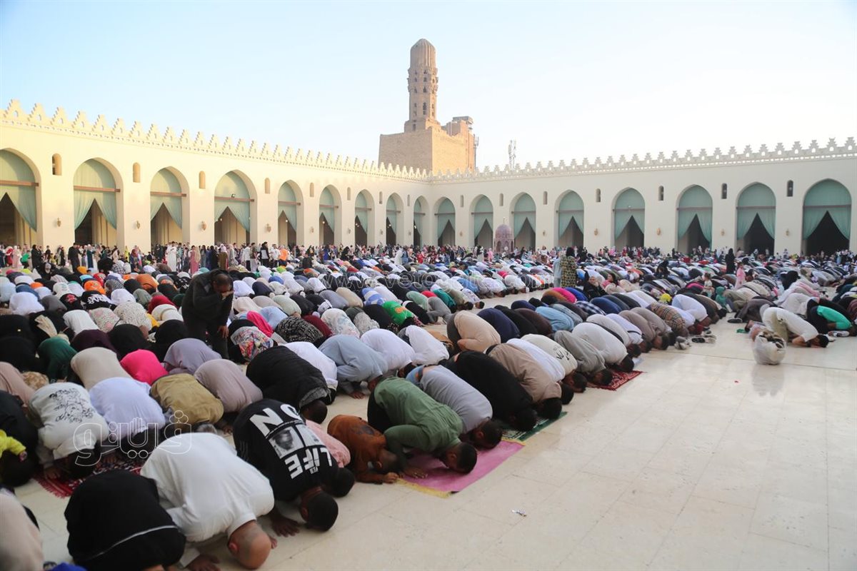 أجواء فرحة، صلاة العيد الفطر في الحاكم بأمر الله حاجة ثانية (14)