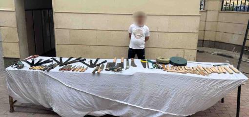 ضبط ورشة لتصنيع الأسلحة البيضاء &nbsp;فى السيدة زينب&nbsp;