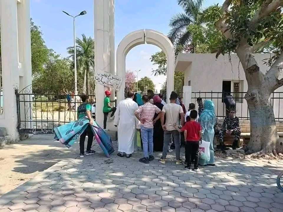 توافد المواطنين على الحدائق والمتنزهات بالشرقية للاحتفال بشم النسيم،فيتو