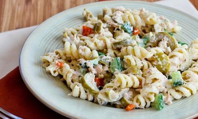 طريقة عمل سلطة المكرونة والتونة