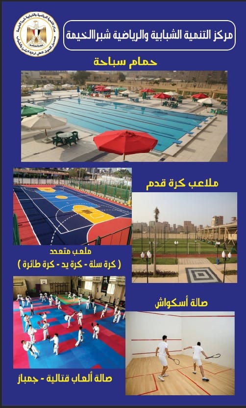 أشرف صبحي يفتتح المشروعات الجديدة وأعمال تطوير مركز التنمية الشبابية بشبرا الخيمة