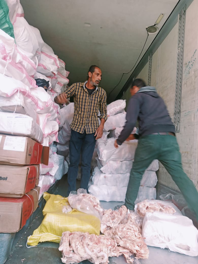 ضبط &nbsp;هياكل دواحن غير صالحة للاستهلاك الادمي بالقليوبية،فيتو