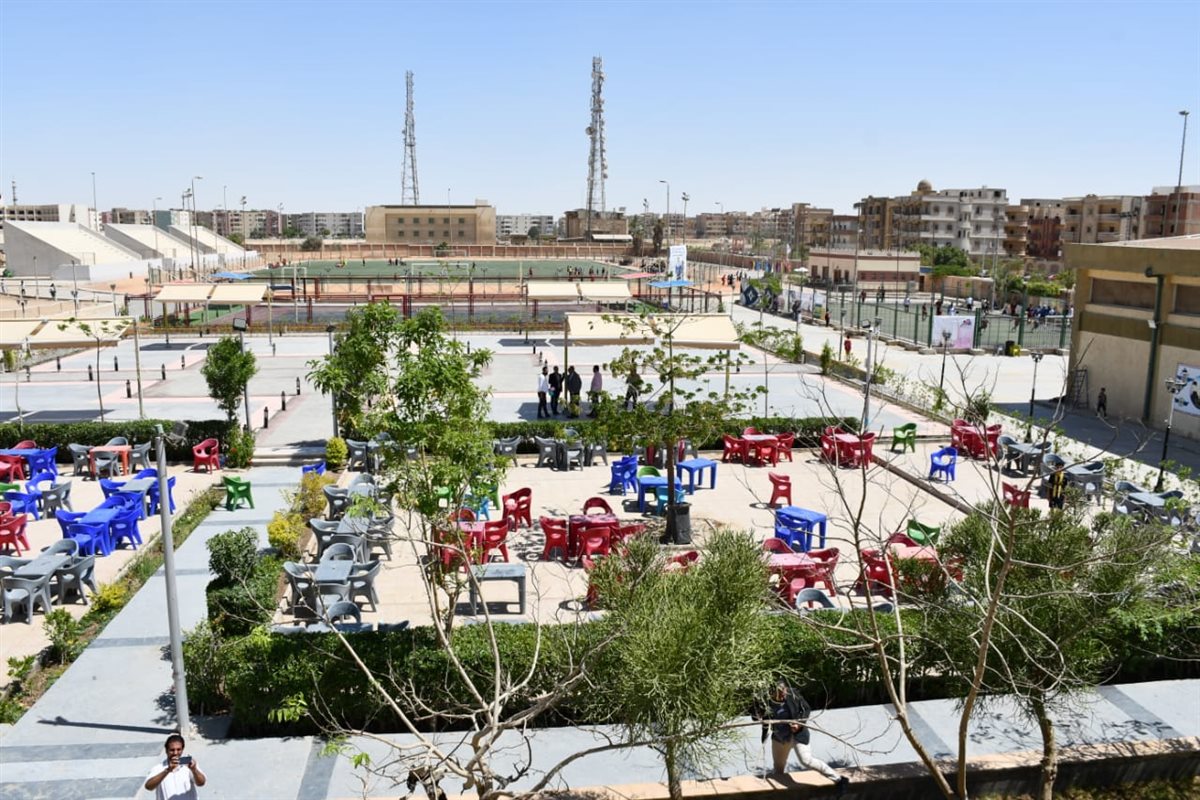 وزير الرياضة ومحافظ بني سويف يتفقدون الأنشطة والمشروعات داخل مركز التنمية الشبابية، فيتو&nbsp;