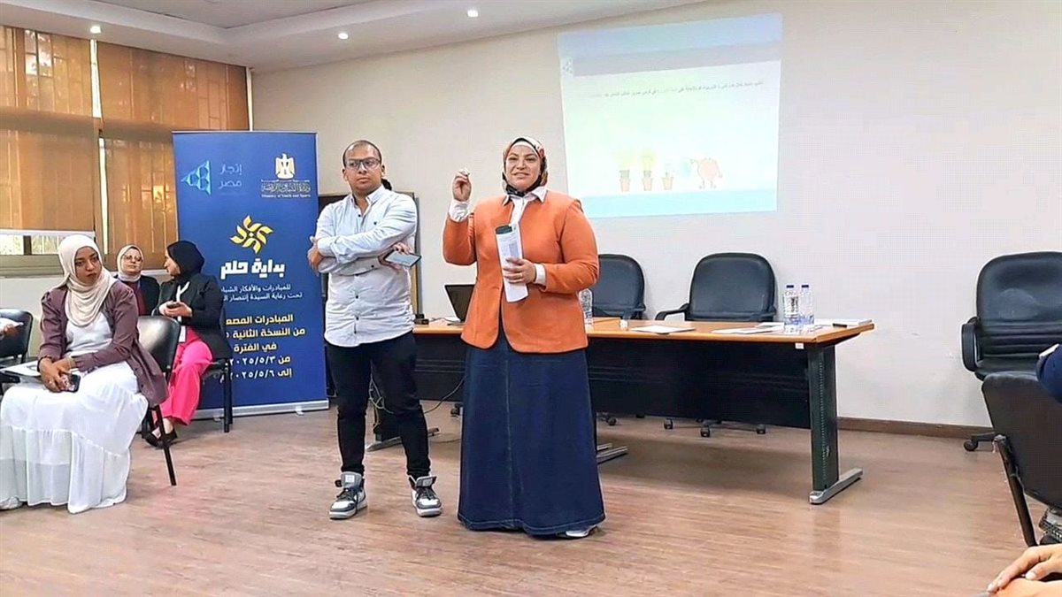 جانب من مشاركة طلاب جامعة القناة، فيتو