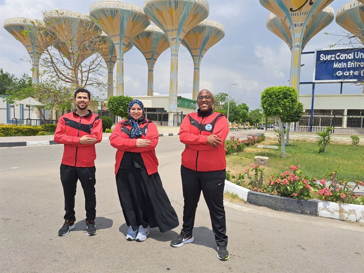 جانب من مشاركة طلاب جامعة القناة، فيتو