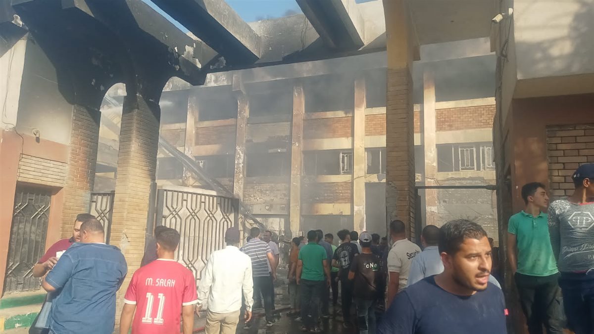 حريق مصنع بلاستيك بأكتوبر
