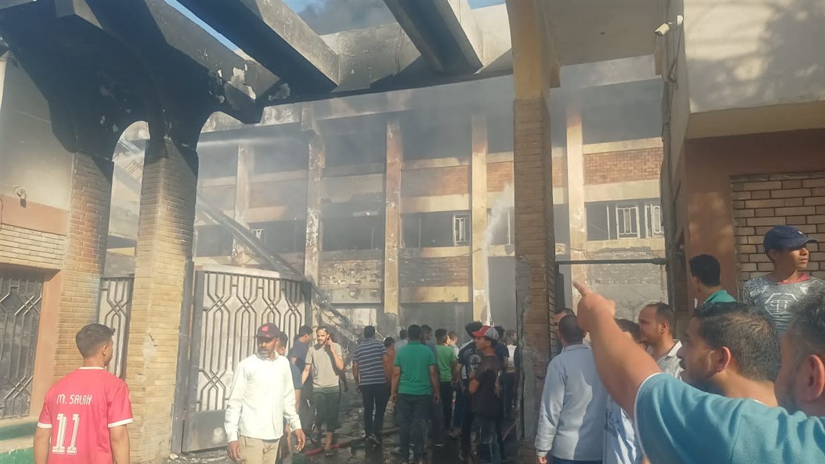 حريق مصنع بلاستيك بأكتوبر