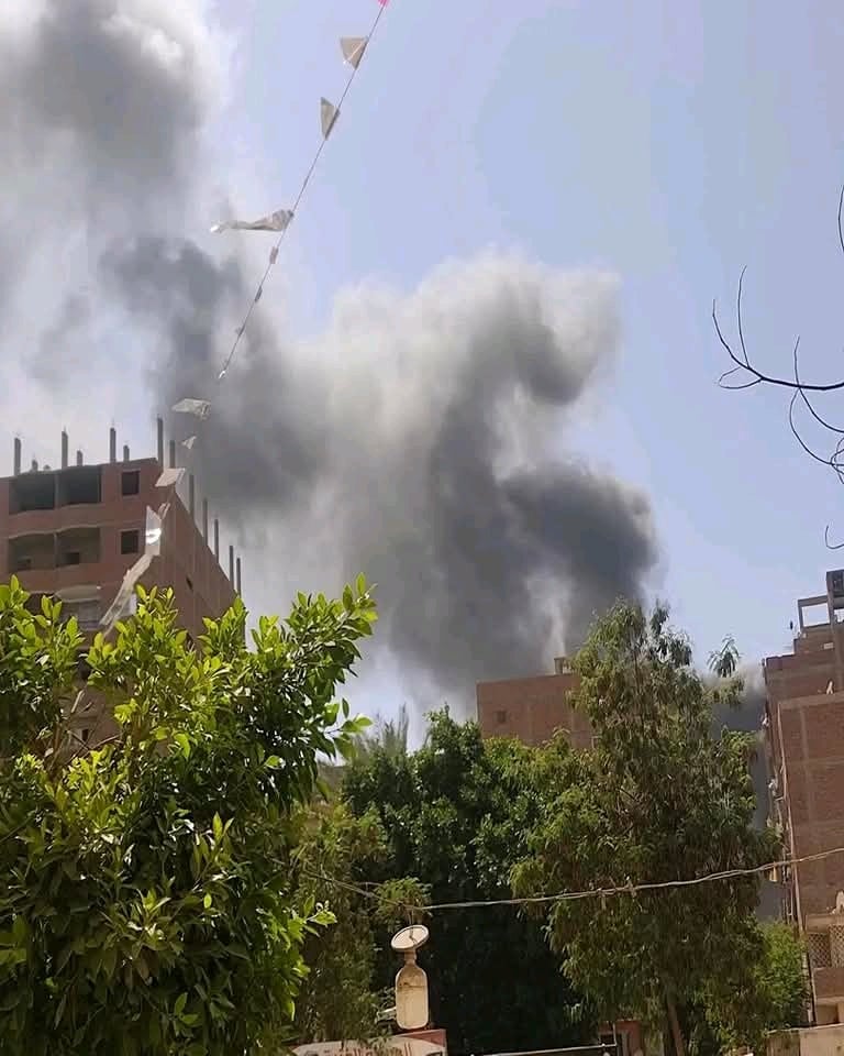 حريق مصنع بلاستيك بالسلام