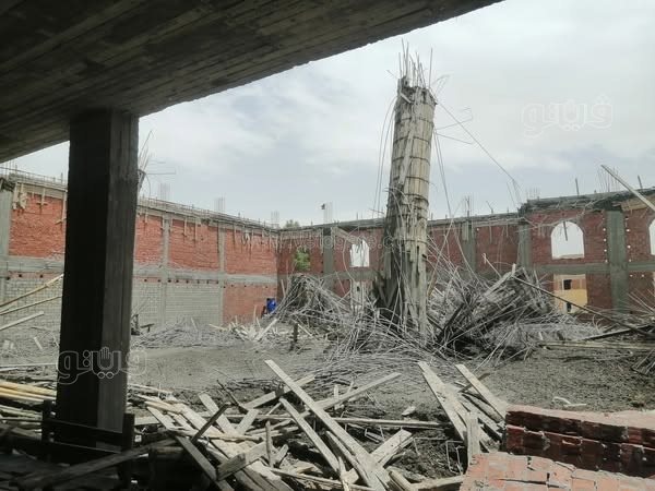 انهيار سقف مسجد ببني سويف