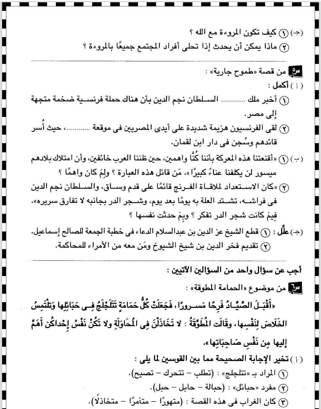 مراجعات نهائية بمادة اللغة العربية بالإسماعيلية، فيتو