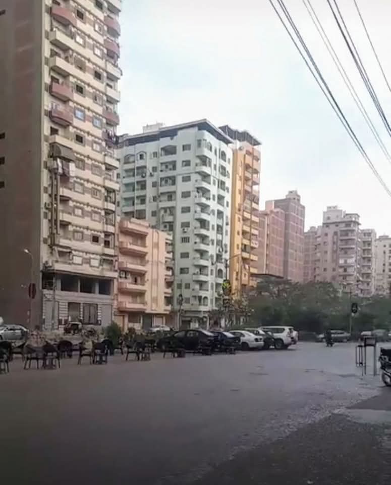 سقوط أمطار غزيرة على مدينة المحلة