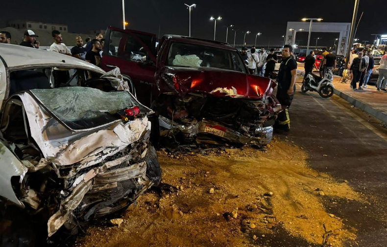 حادث &nbsp;تصادم بالمقطم