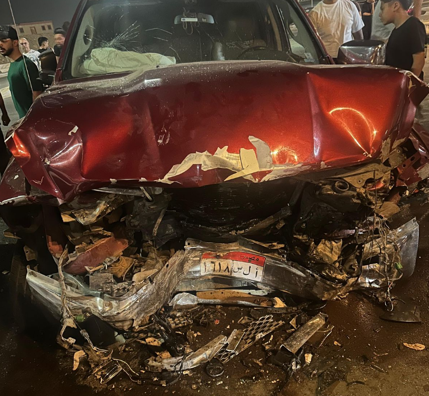 حادث &nbsp;تصادم بالمقطم