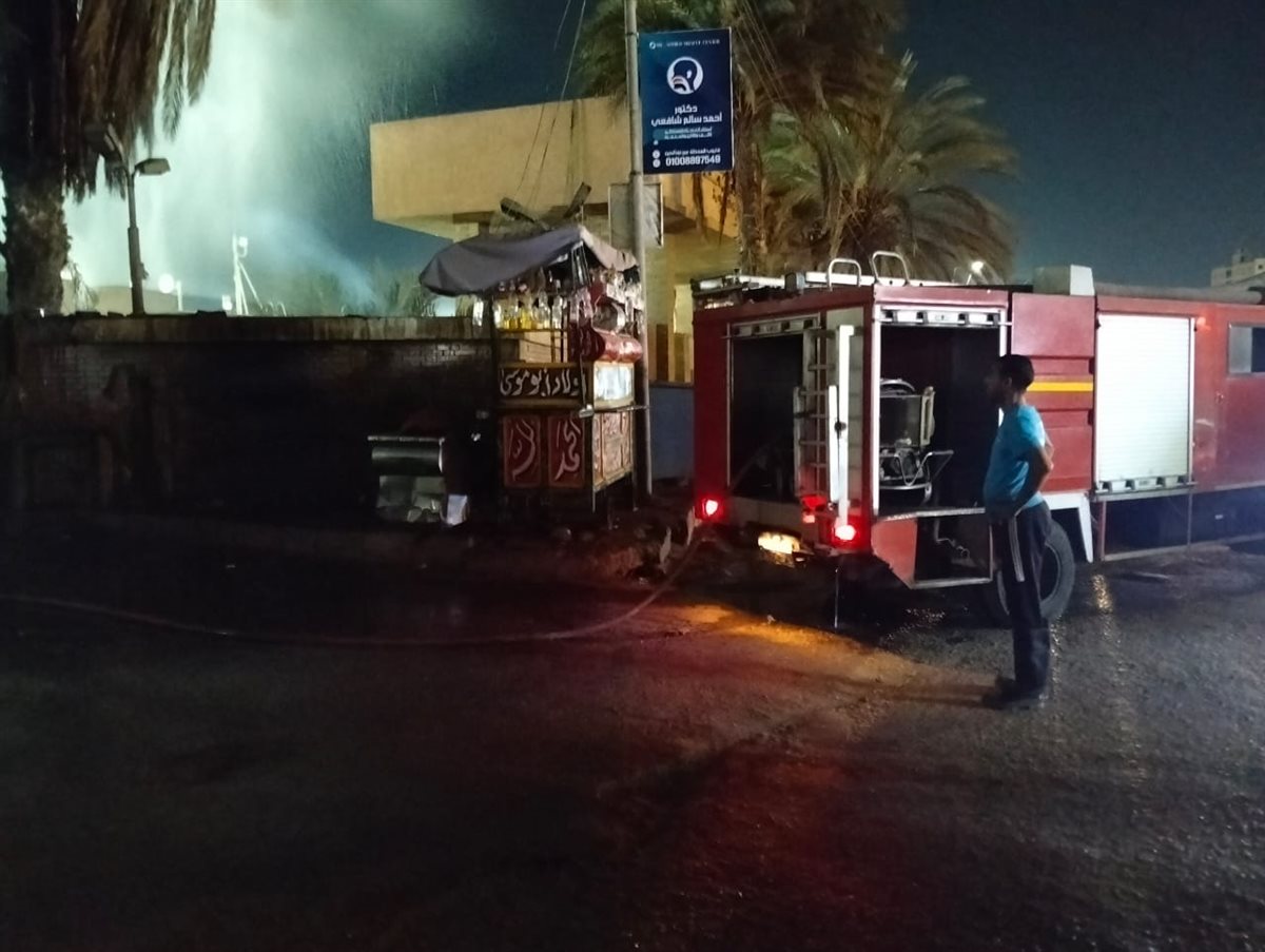 &nbsp;حريق بالقرب من مخزن مشروبات غازية بالقليوبية،فيتو