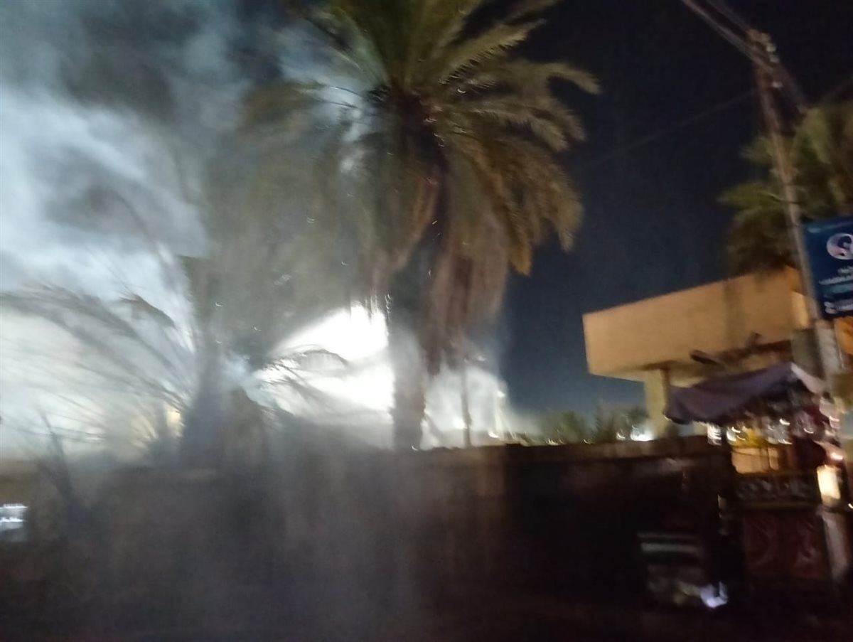 &nbsp;حريق بالقرب من مخزن مشروبات غازية بالقليوبية،فيتو