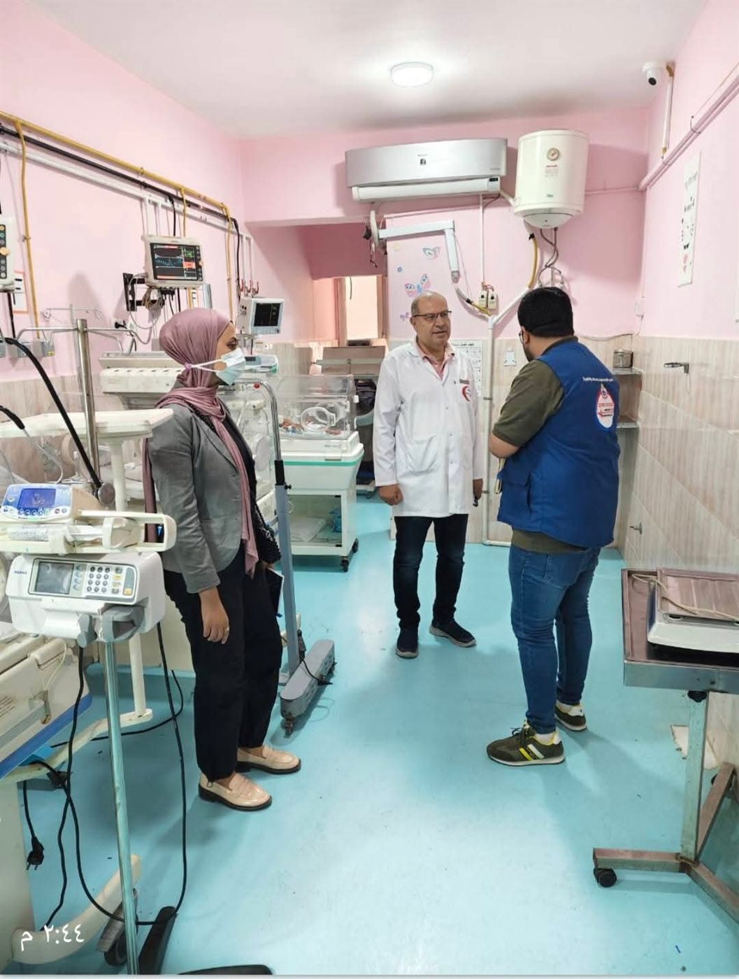 زيارة تفقدية لمدير إدارة التحكم الرئيسي بوزارة الصحة لمستشفى دمياط العام