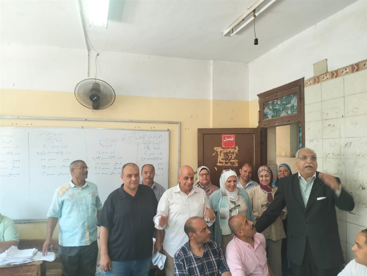 تعليم القليوبية يتابع تصحيح الشهادة الاعدادية، فيتو&nbsp;