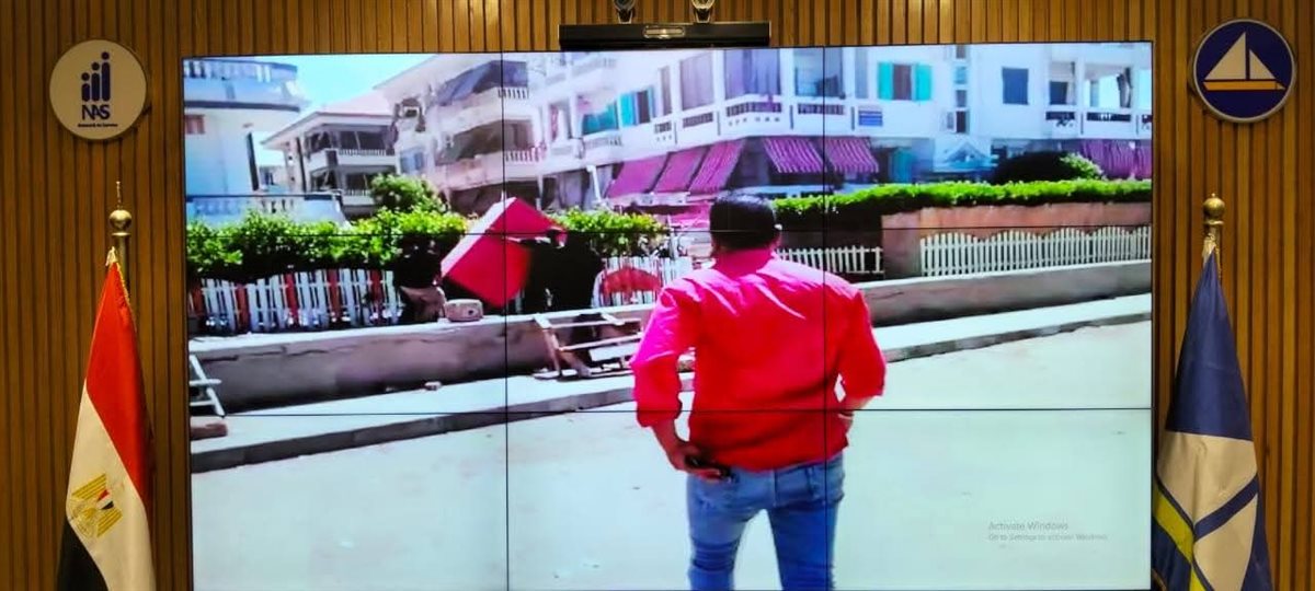 حملة موسعة لإزالة الإشغالات والمخالفات برأس البر&nbsp;