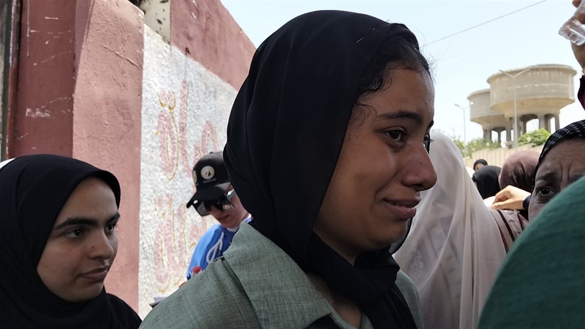 جانب من خروج الطلاب، فيتو