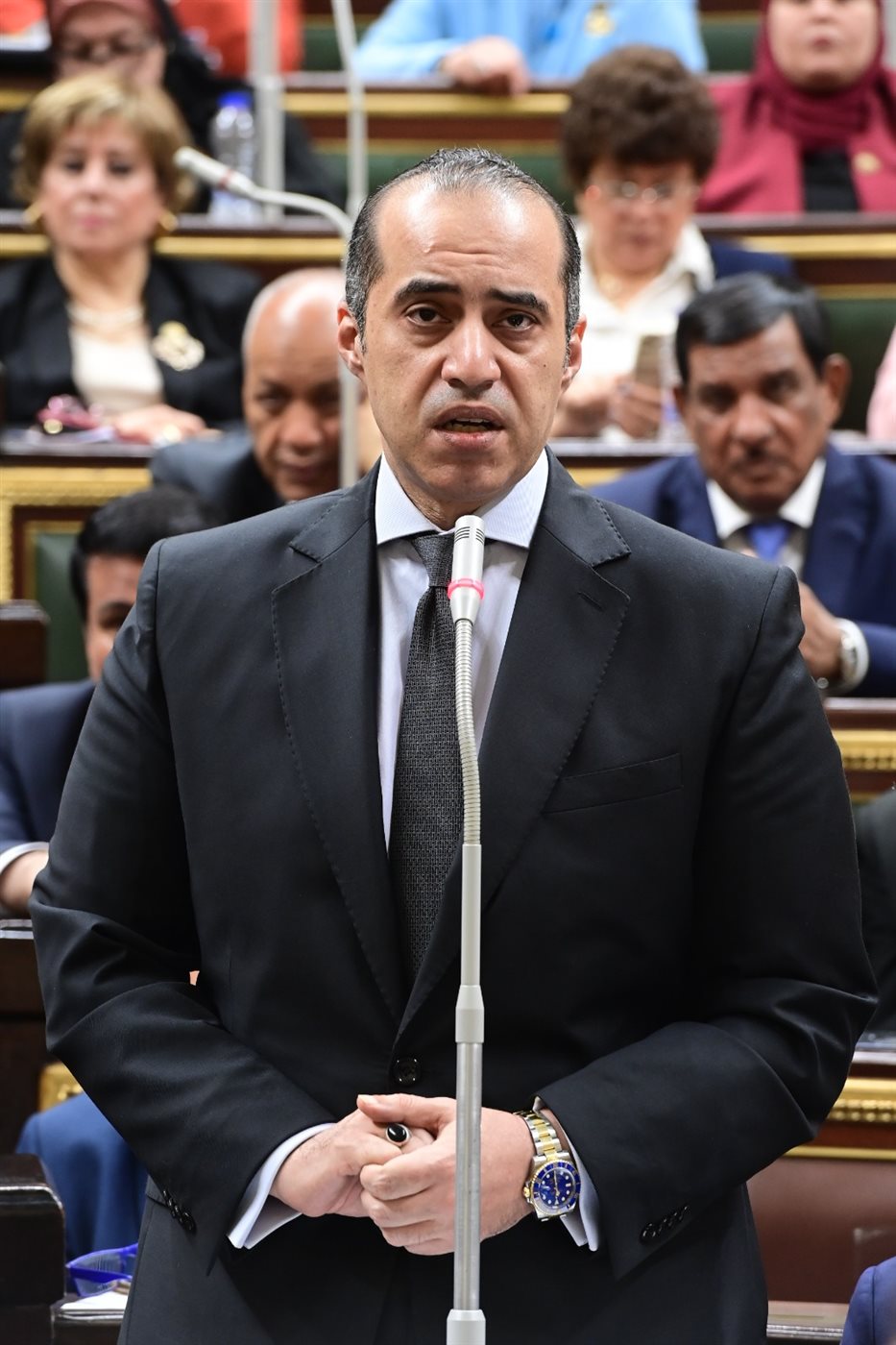 المستشار محمود فوزي وزير الشئون النيابية&nbsp;