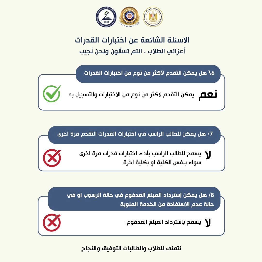 دليل الطالب لاختبارات القدرات