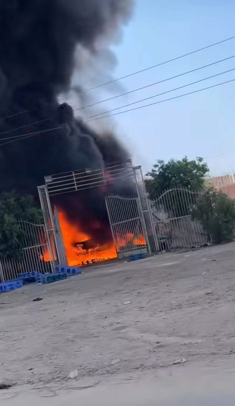 حريق في تريلا علي الطريق الزراعي،فيتو&nbsp;