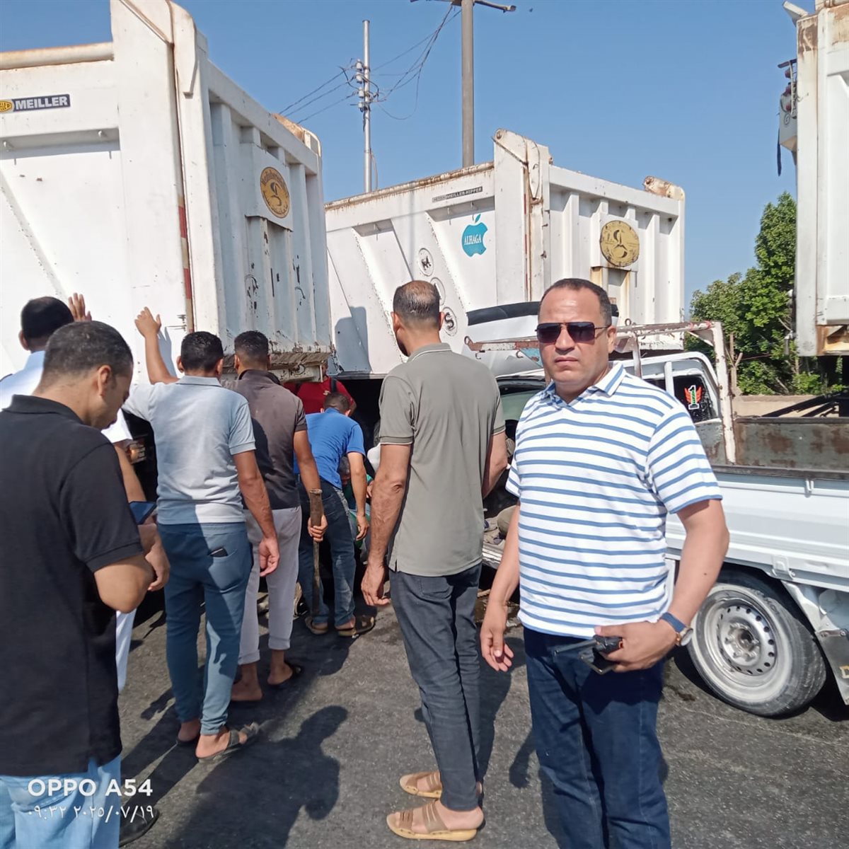 تصادم ربع نقل بمقطورة علي الزراعي بالقليوبية، فيتو