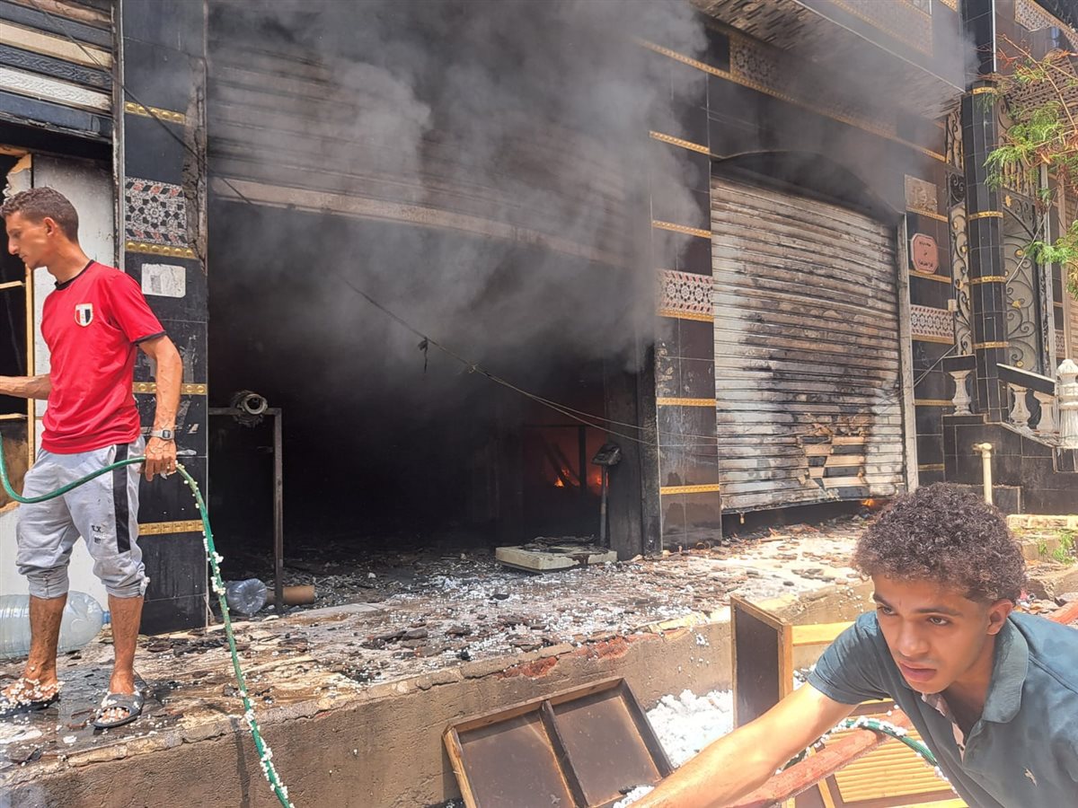 حريق مصنع فوم واطباق فل بقليوب القليوبية،فيتو