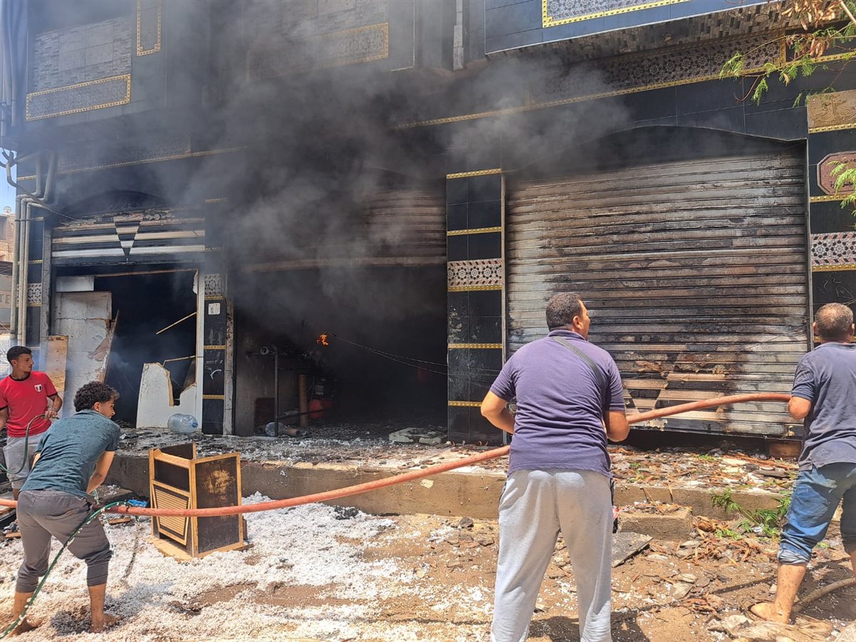حريق مصنع فوم واطباق فل بقليوب القليوبية،فيتو