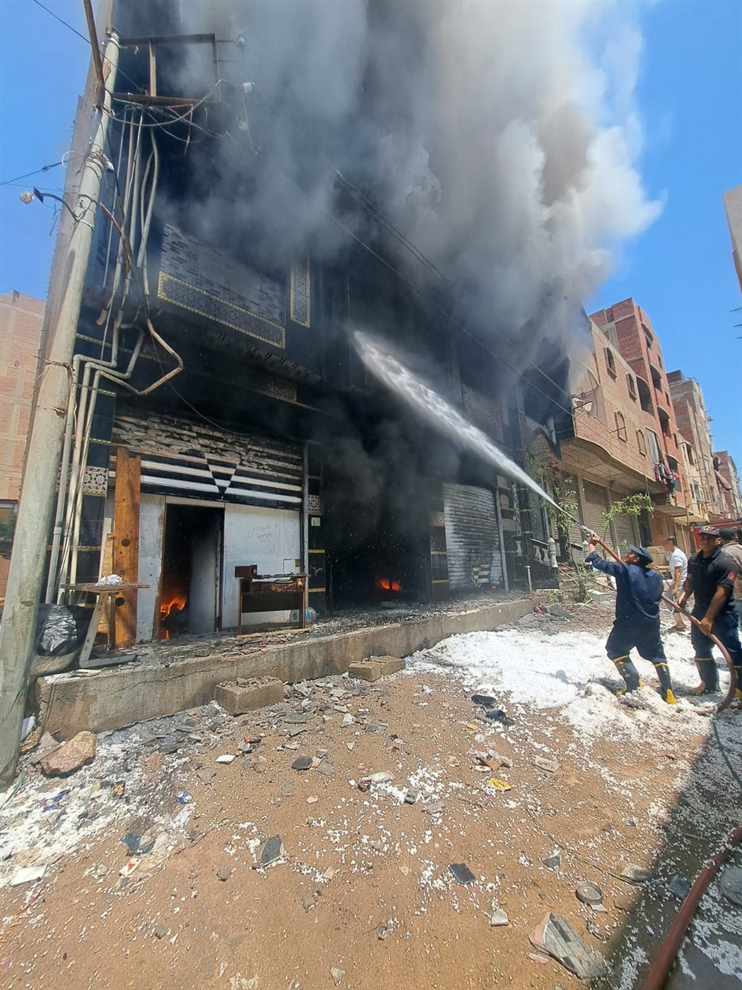 حريق مصنع فوم واطباق فل بقليوب القليوبية،فيتو